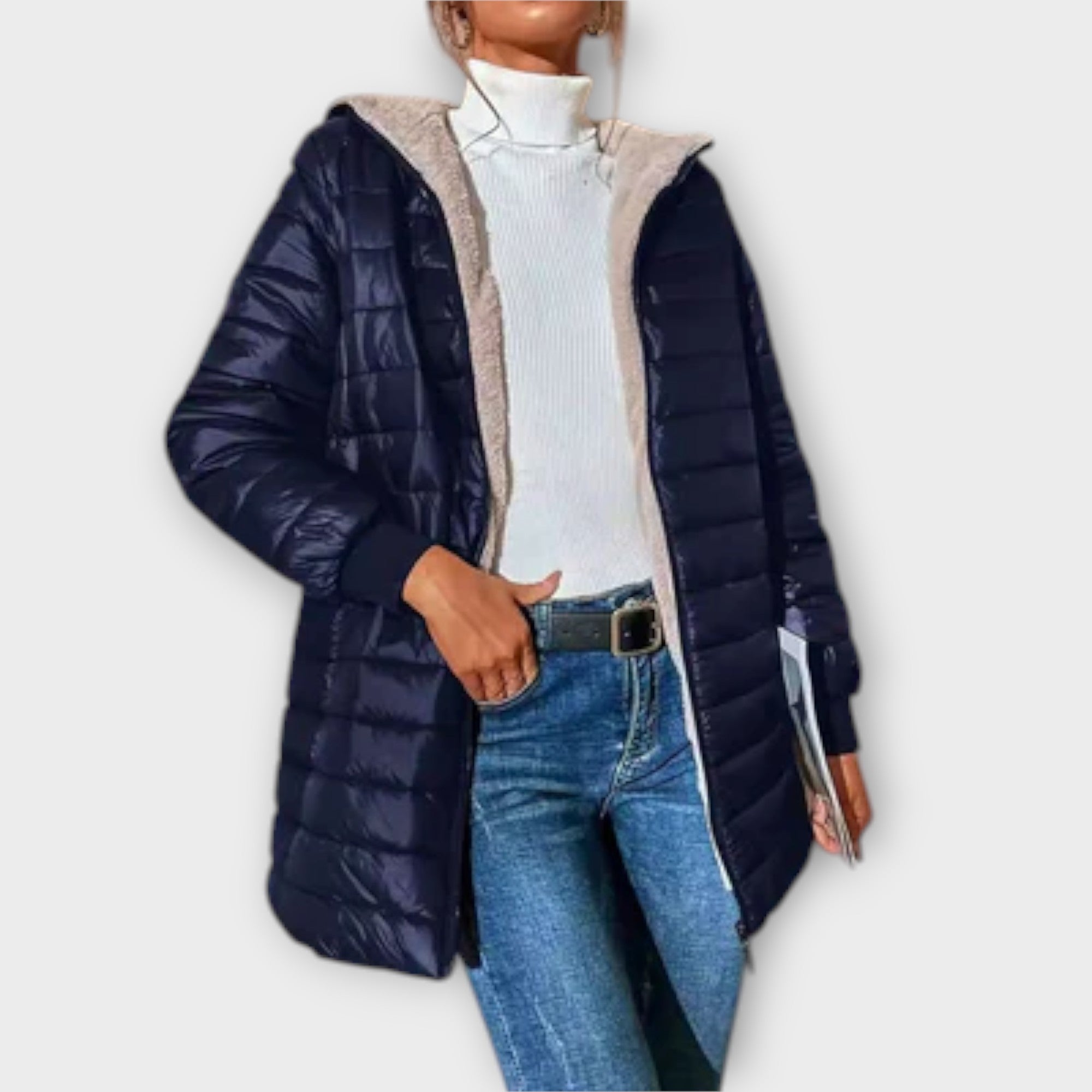 Eline Vinterjakke Uld Kollektion Casual Eksklusiv Relaxed
