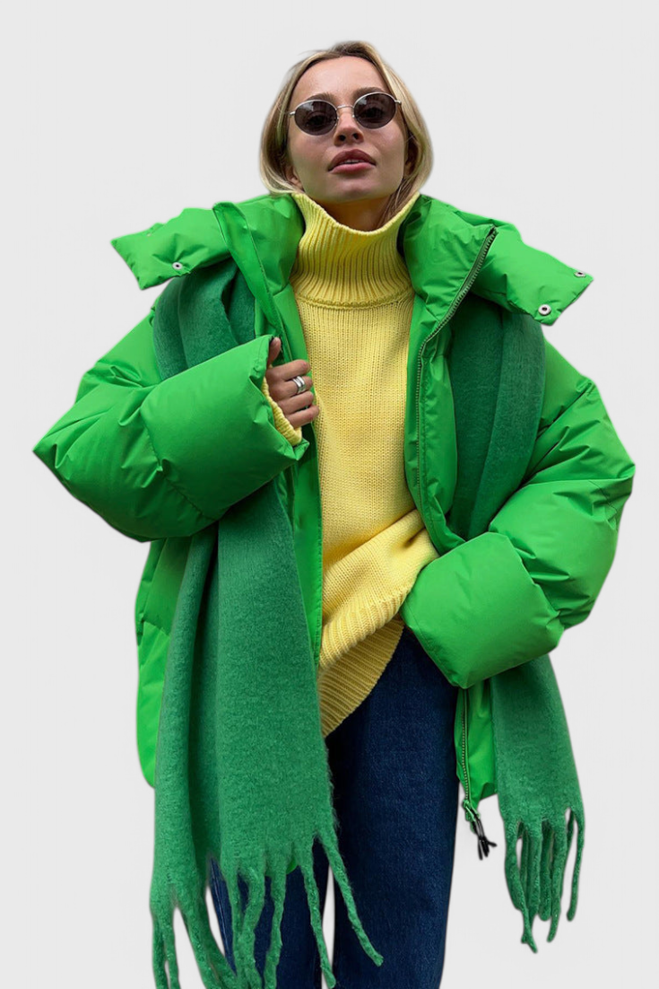 Emilia Pufferjakke Vinter Elegant Kollektion Eksklusiv