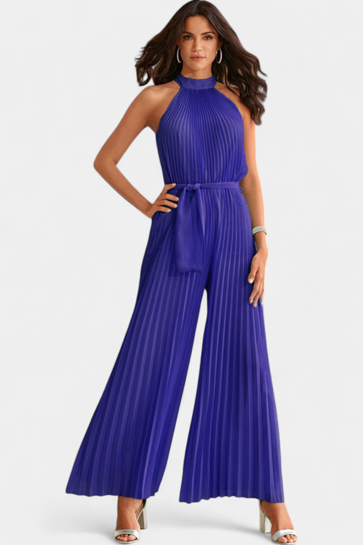Patrizia Mono Palazzo Plisado Halter Hals Eksklusiv