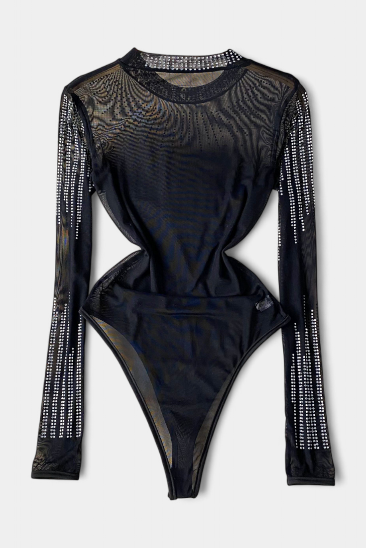 Antonella Body I Gennemsigtig Mesh Med Eksklusiv Glans