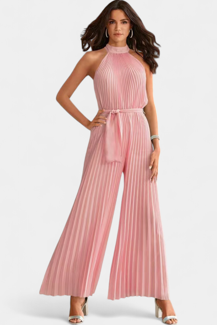 Patrizia Mono Palazzo Plisado Halter Hals Eksklusiv