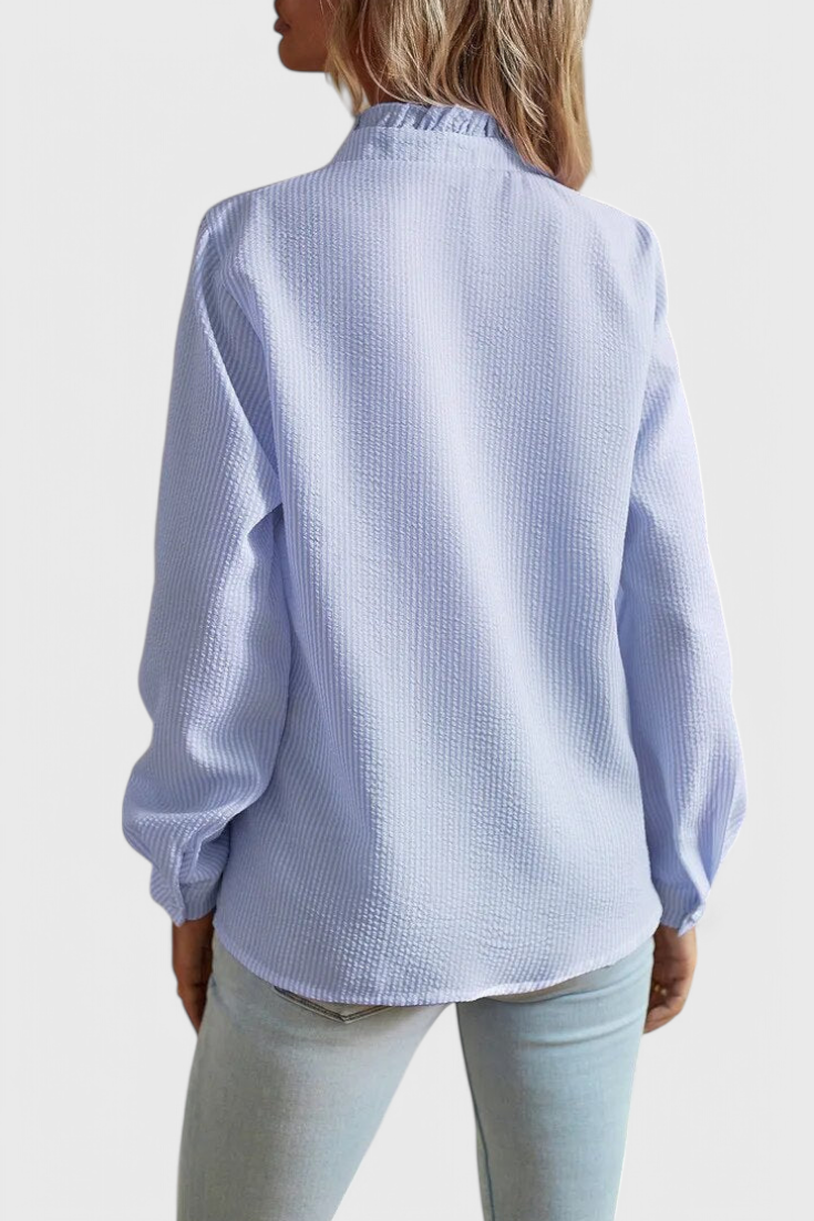 Lily Bluse Vanguard Stil Med Luksusstof Eksklusiv Kollektion