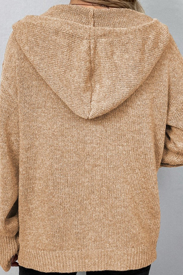 Amelia Strik Cardigan Blødt Uldblanding Draperet Eksklusiv