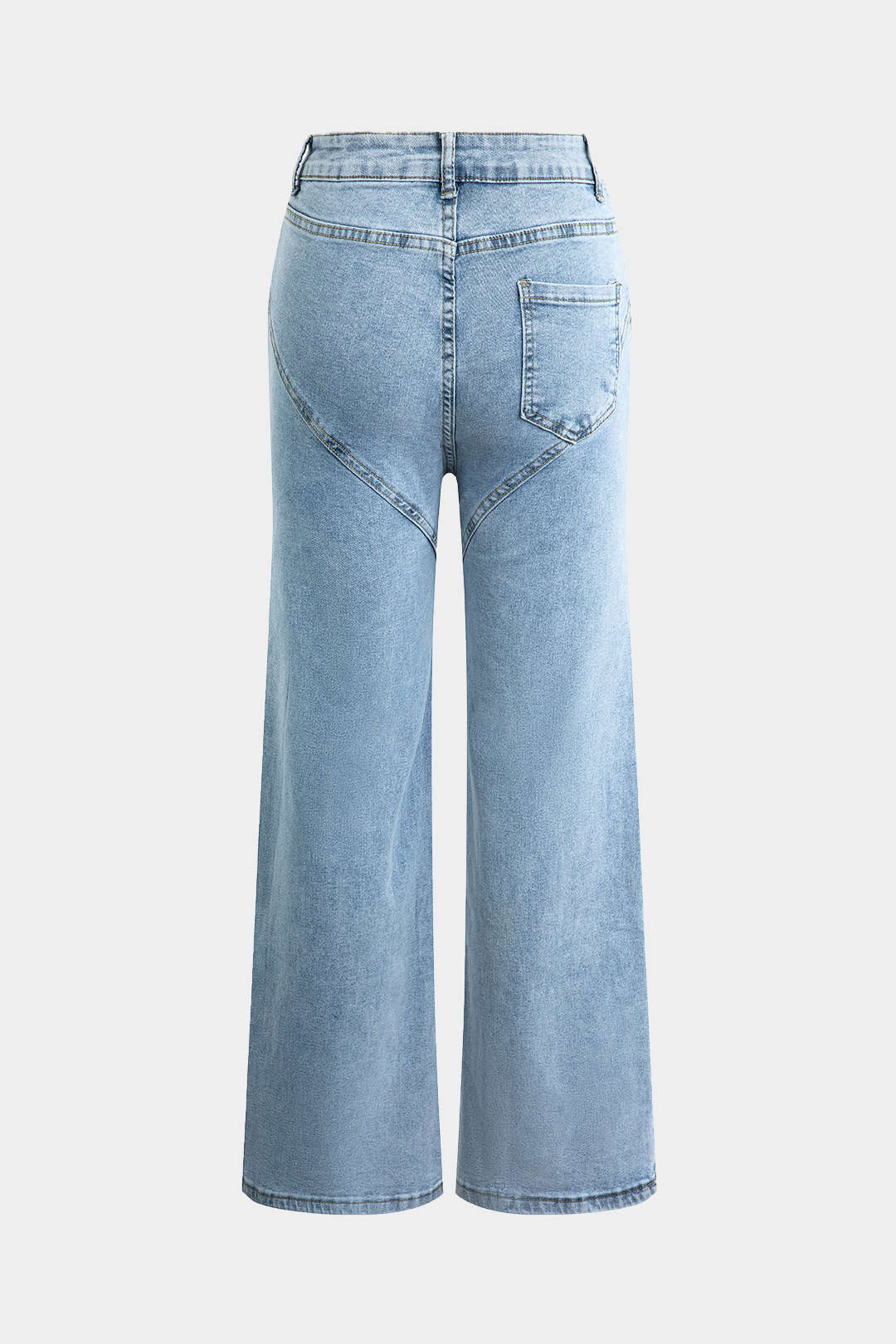 Evian Jeans Revneret Lige Slidte Rhinestones Eksklusiv