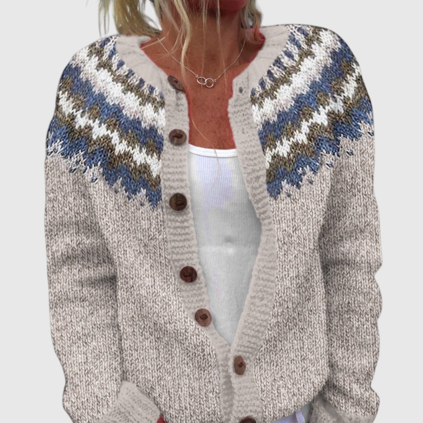 Peyton - Vintage islandsk uld cardigan