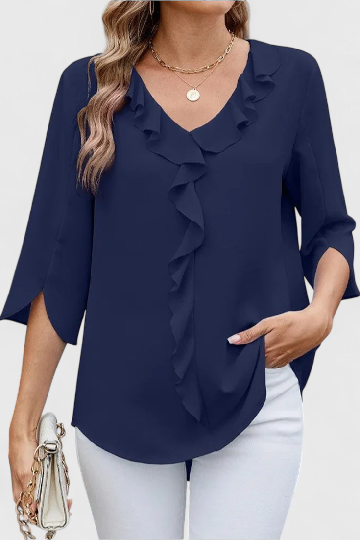 Annemiek Bluse Casual Let Stof Eksklusiv Kollektion Tidløs