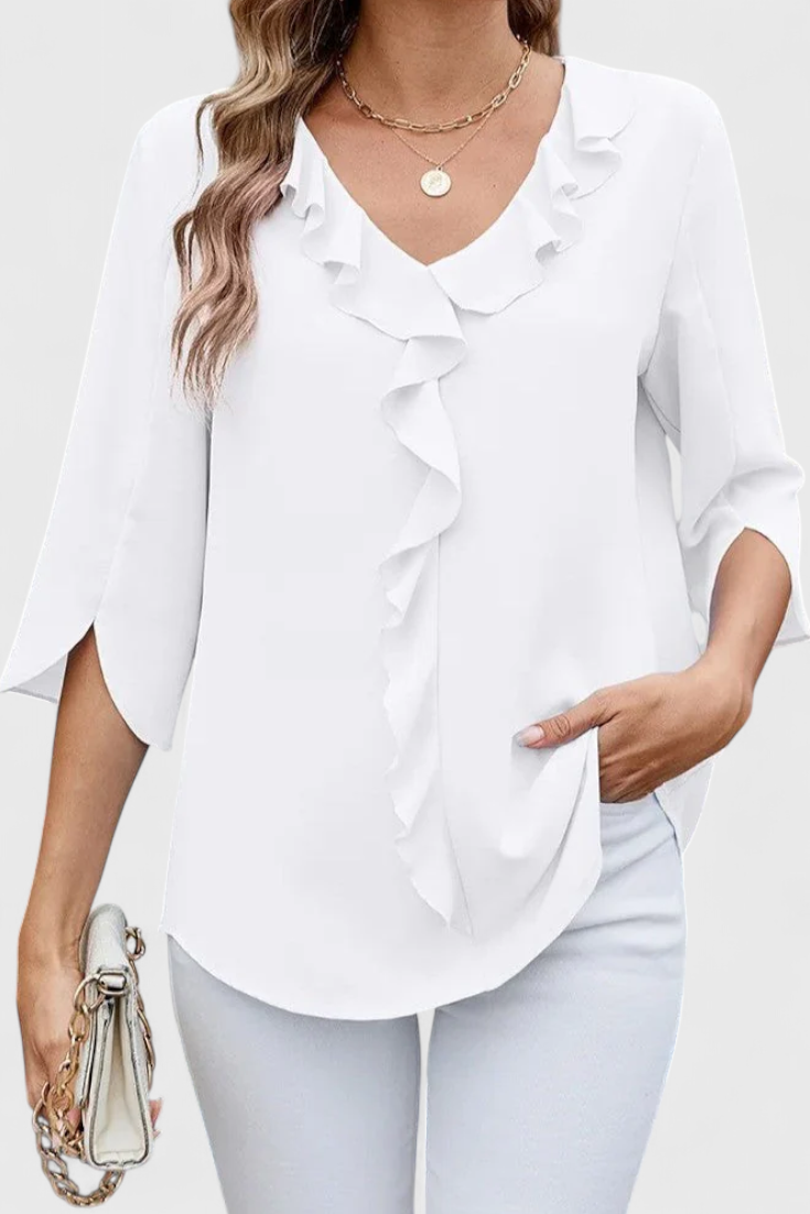 Annemiek Bluse Casual Let Stof Eksklusiv Kollektion Tidløs