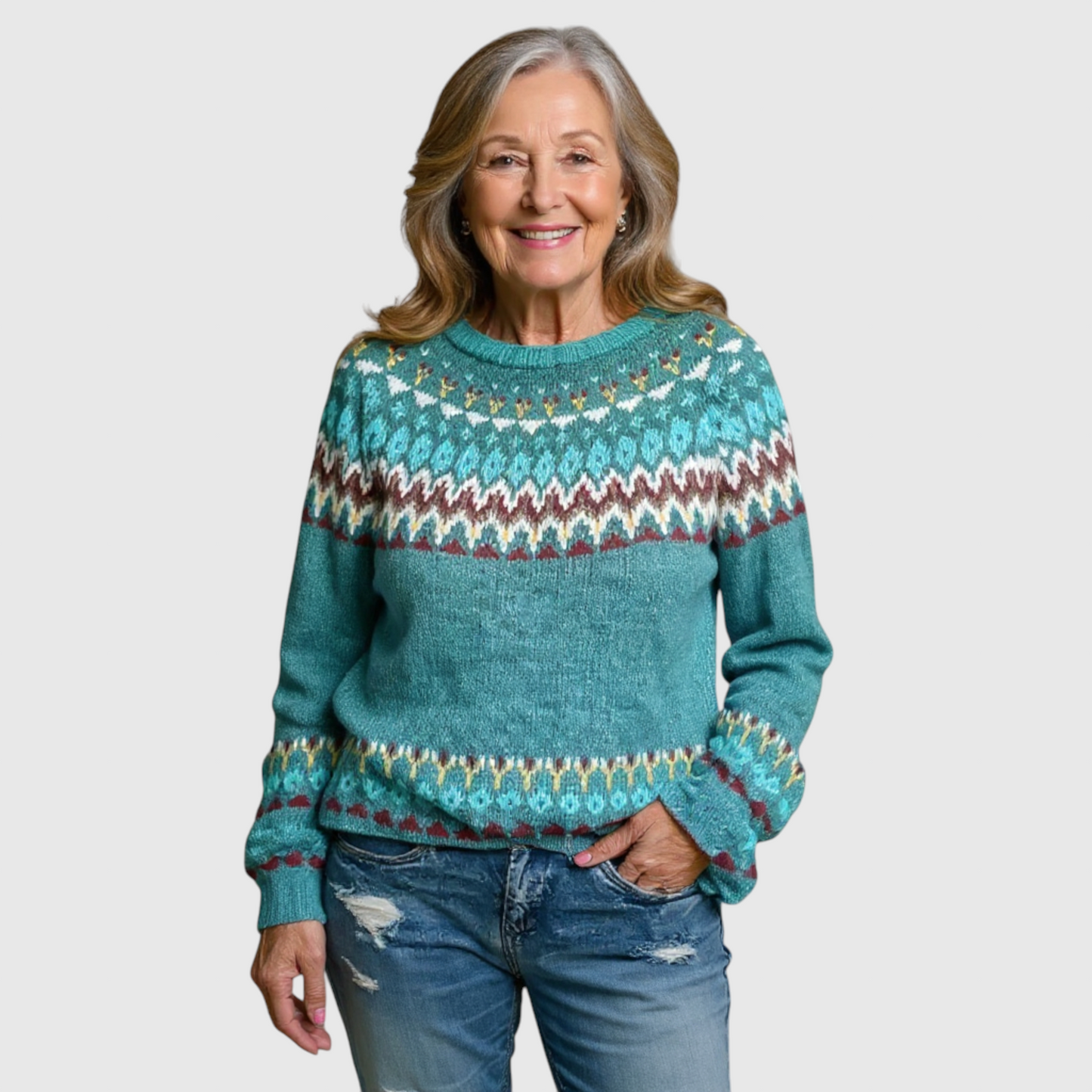 Sofia - Vintage islandske uldtrøje