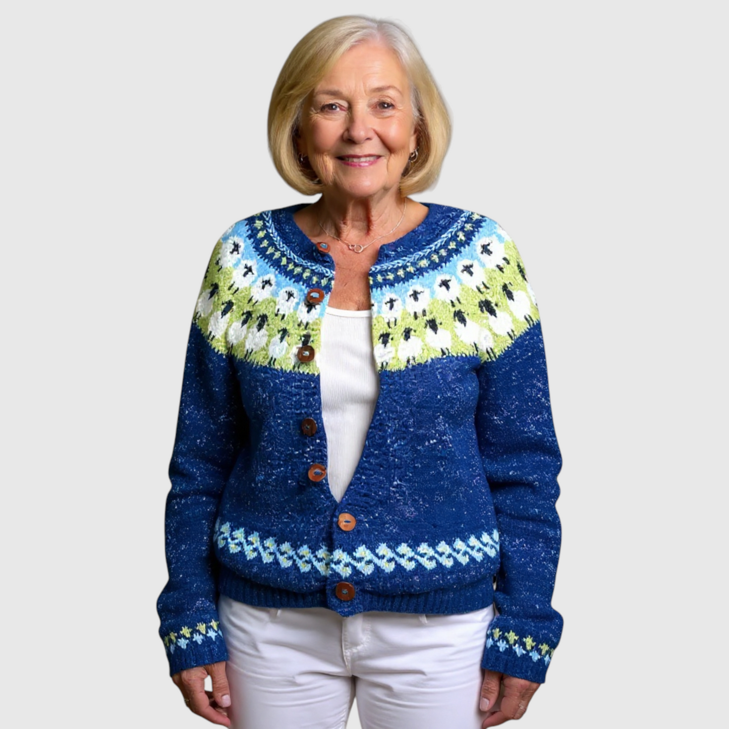 Sophie - Vintage islandsk uld cardigan