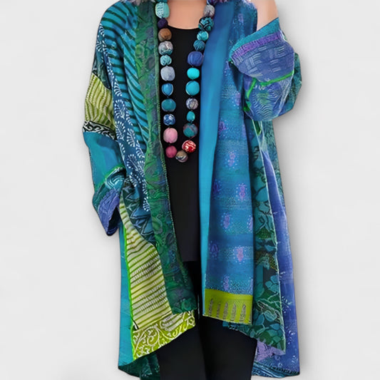 Sophie Cardigan Med Åben Revers Strikket Elegant Eksklusiv