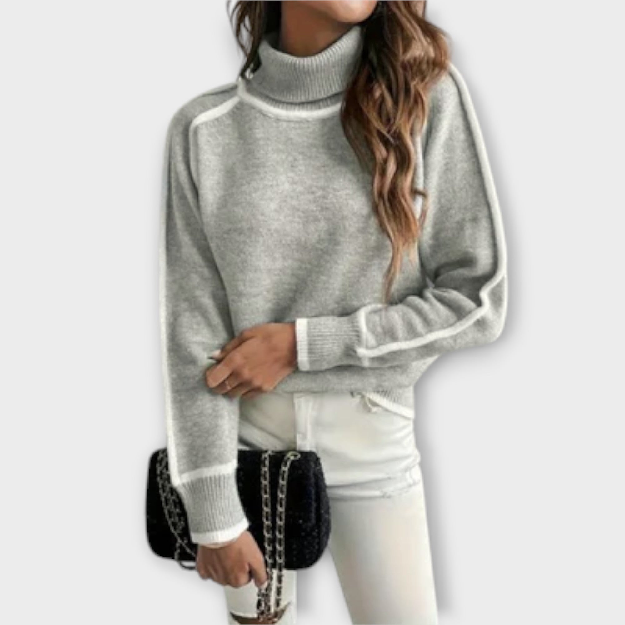 Eline Trøje Med Høj Hals Luksus Kollektion Eksklusiv