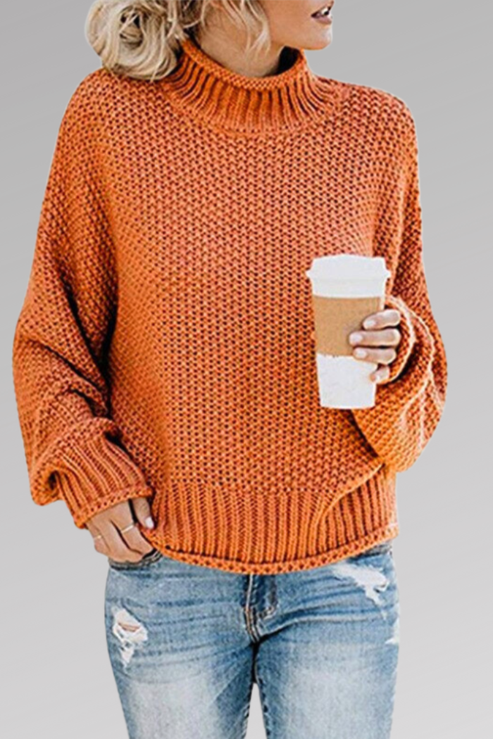 Molly Tykk Striktrøje Slap Pasform Delikat Tekstur Eksklusiv