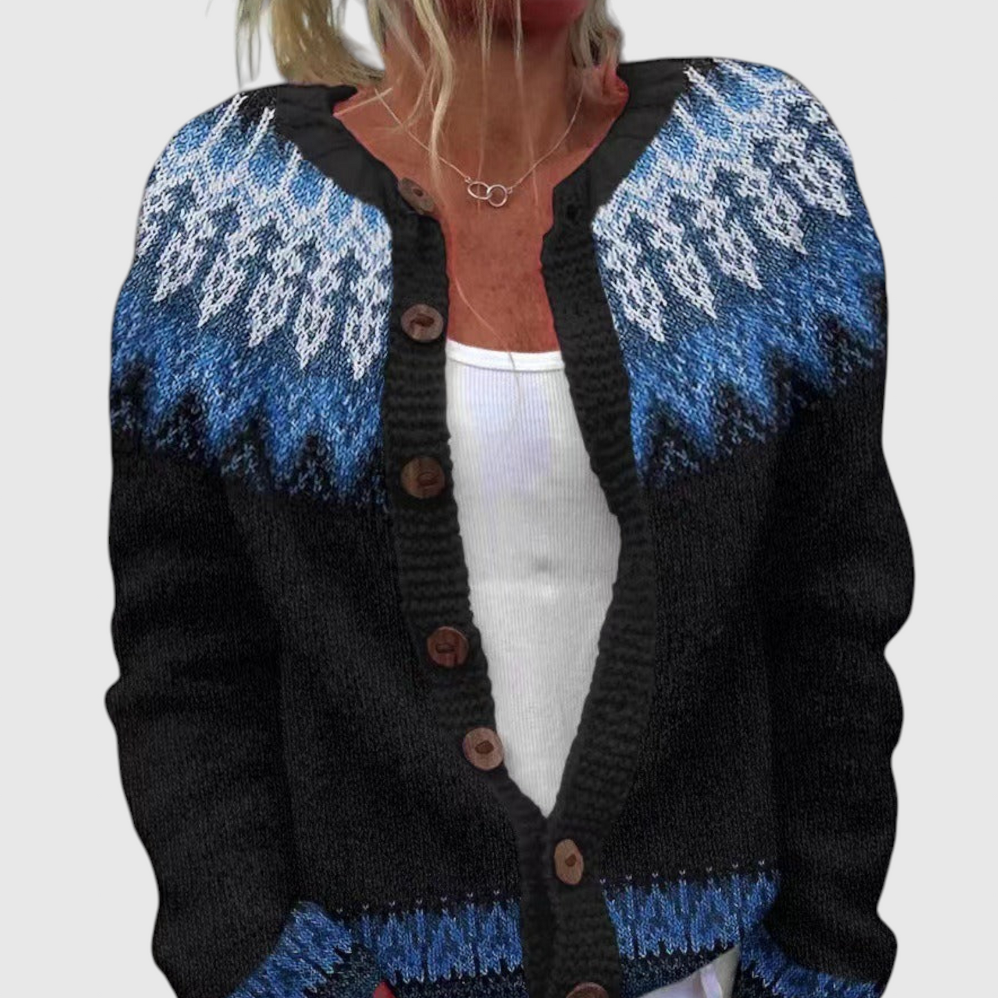 Givanna - Vintage islandsk uld cardigan