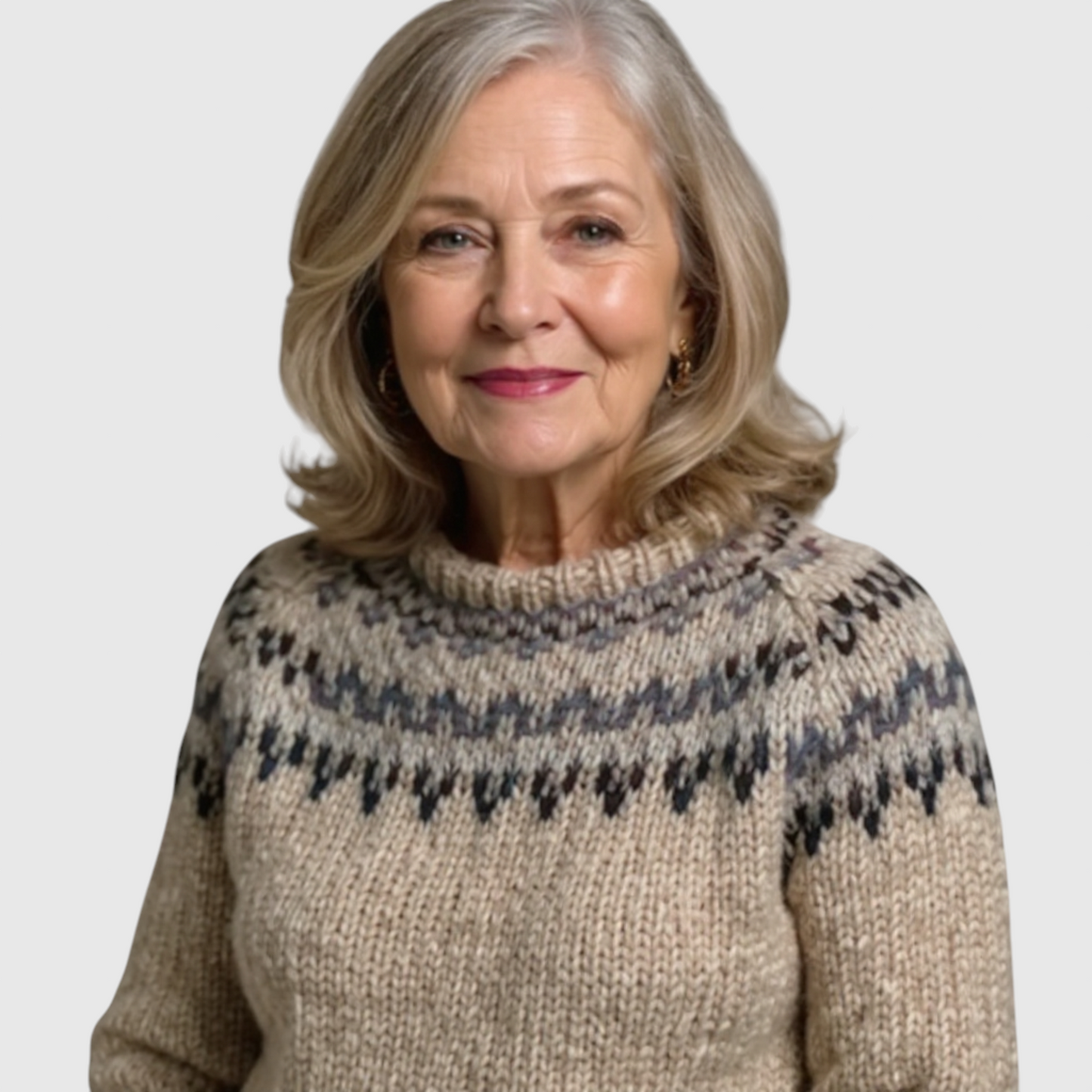 Ashley - Vintage islandsk uldtrøje