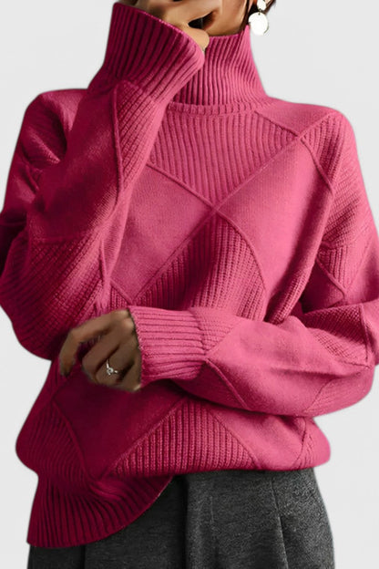 Jasmine Kasjmir Høj Hals Trøje Til Kvinder Eksklusiv