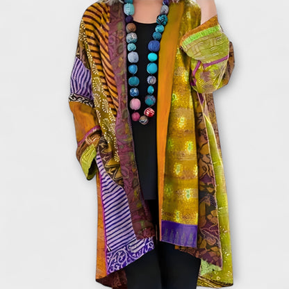 Sophie Cardigan Med Åben Revers Strikket Elegant Eksklusiv