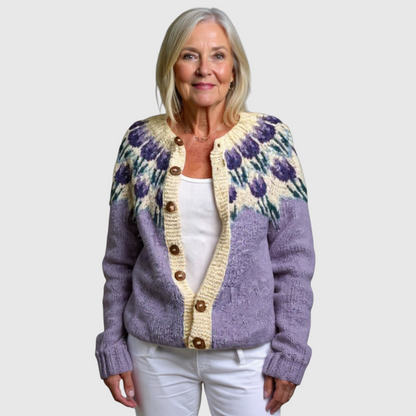Josephine - Vintage islandsk uld cardigan