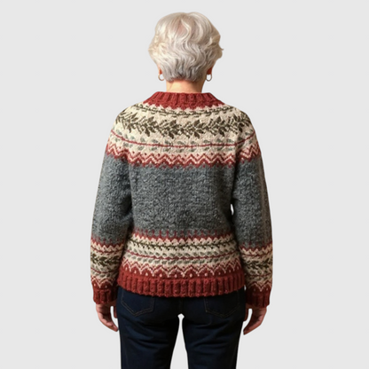 Atasha - Vintage islandsk uld cardigan