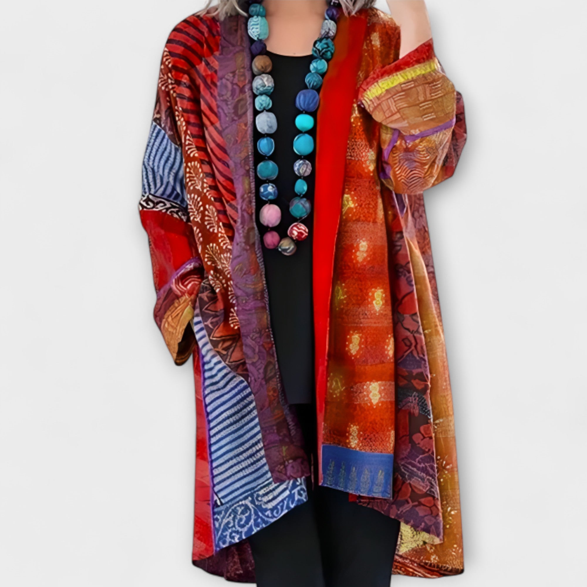 Sophie Cardigan Med Åben Revers Strikket Elegant Eksklusiv
