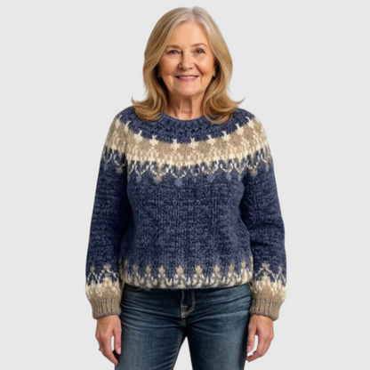 Samantha - Vintage islandsk uldtrøje