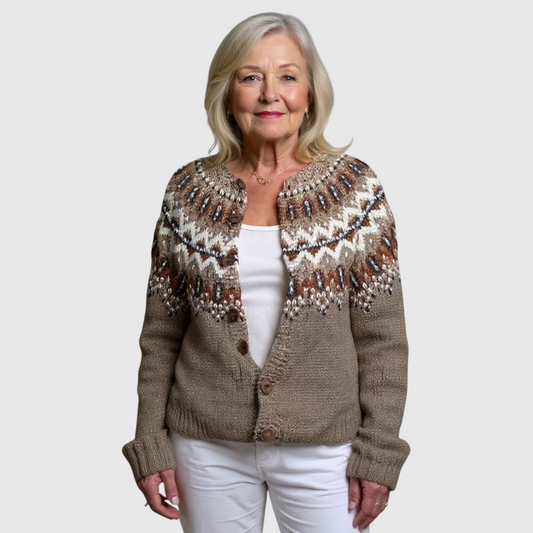 Adeline - Vintage islandsk uld cardigan
