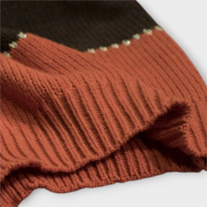 Eline Trøje Retro Højkvalitets Strik Eksklusiv Design