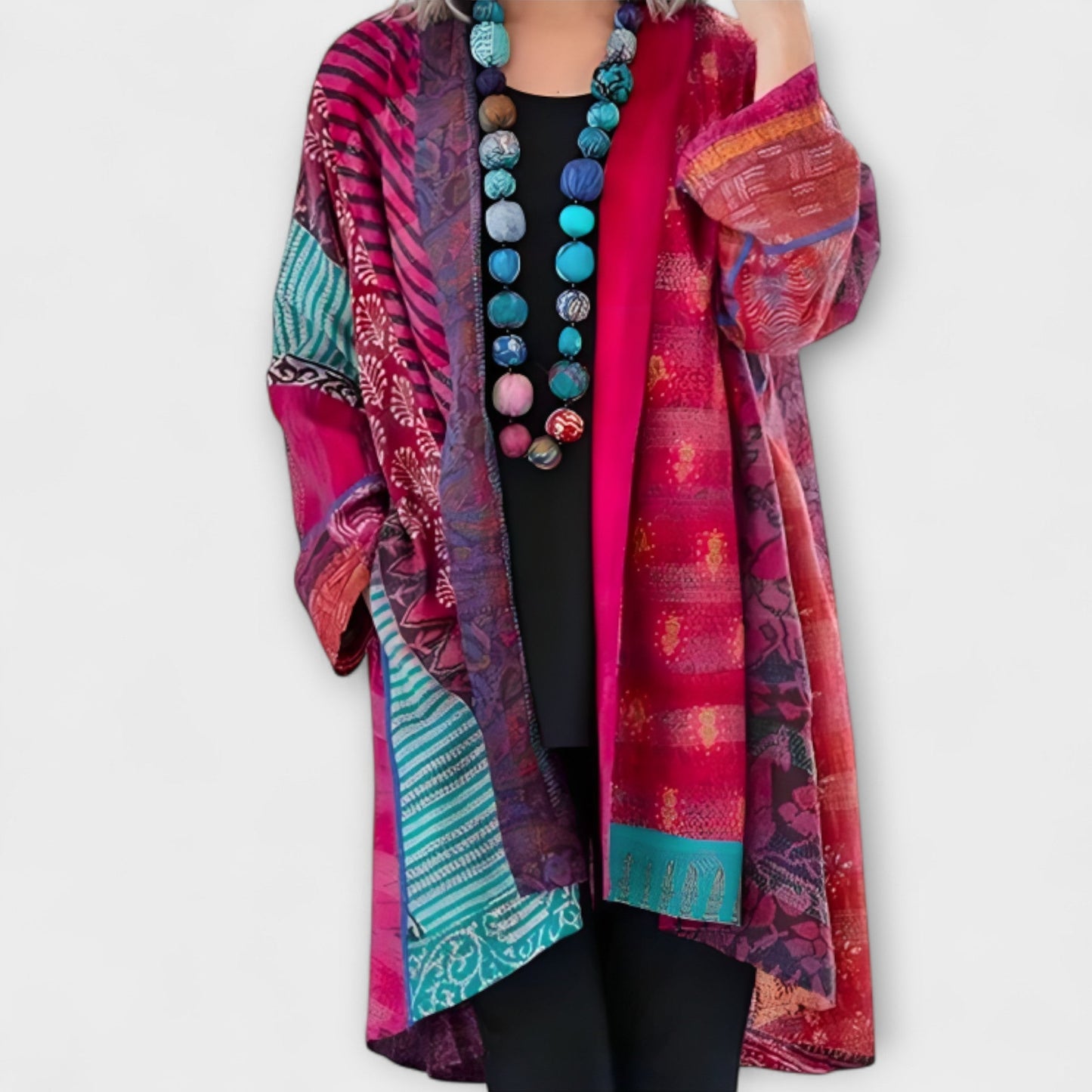 Sophie Cardigan Med Åben Revers Strikket Elegant Eksklusiv