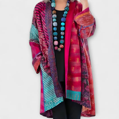 Sophie Cardigan Med Åben Revers Strikket Elegant Eksklusiv