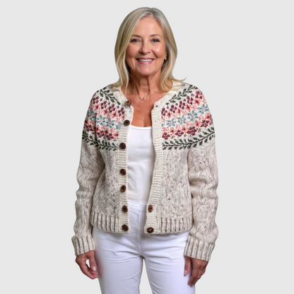 Madelyne - Vintage islandsk uld cardigan
