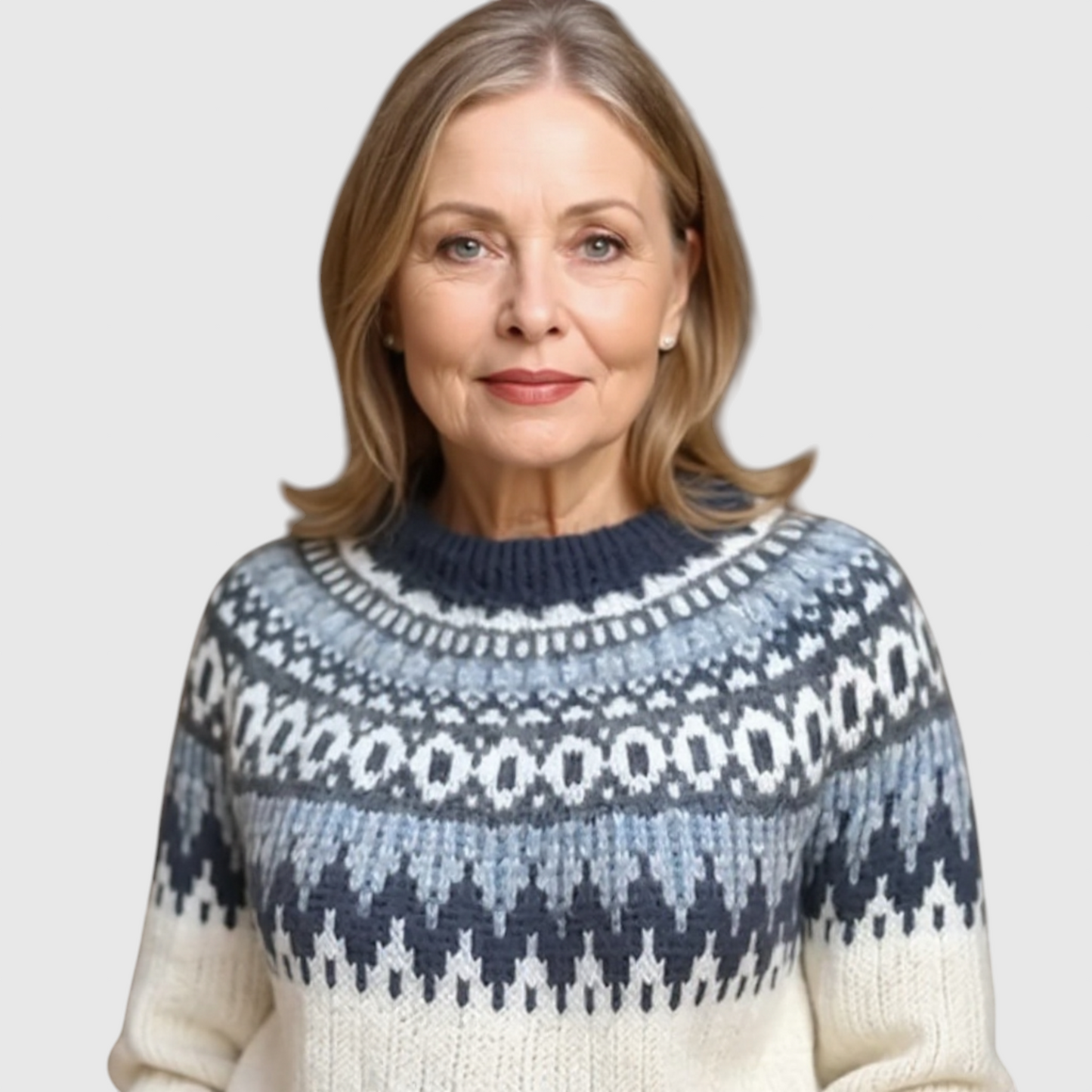 Maecey - Vintage islandske uldsweater