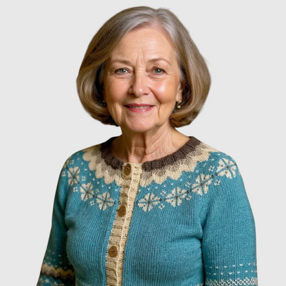 Allaira - Vintage islandsk uld cardigan