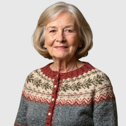 Atasha - Vintage islandsk uld cardigan