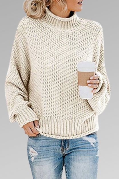 Molly Tykk Striktrøje Slap Pasform Delikat Tekstur Eksklusiv