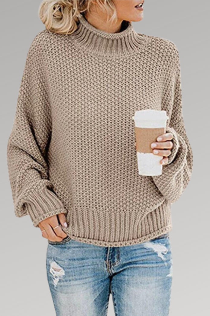 Molly Tykk Striktrøje Slap Pasform Delikat Tekstur Eksklusiv