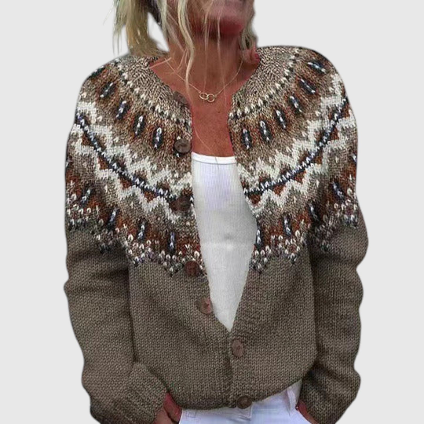 Adeline - Vintage islandsk uld cardigan