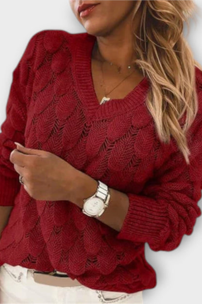 Agnes | V-hals Trøje