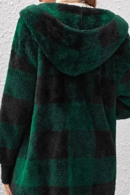 Alberte | Rutete Hættetrøje