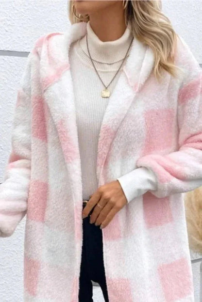 Alberte | Rutete Hættetrøje