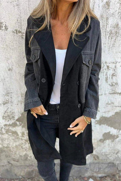 Alberte | Tofarvet denimfrakke