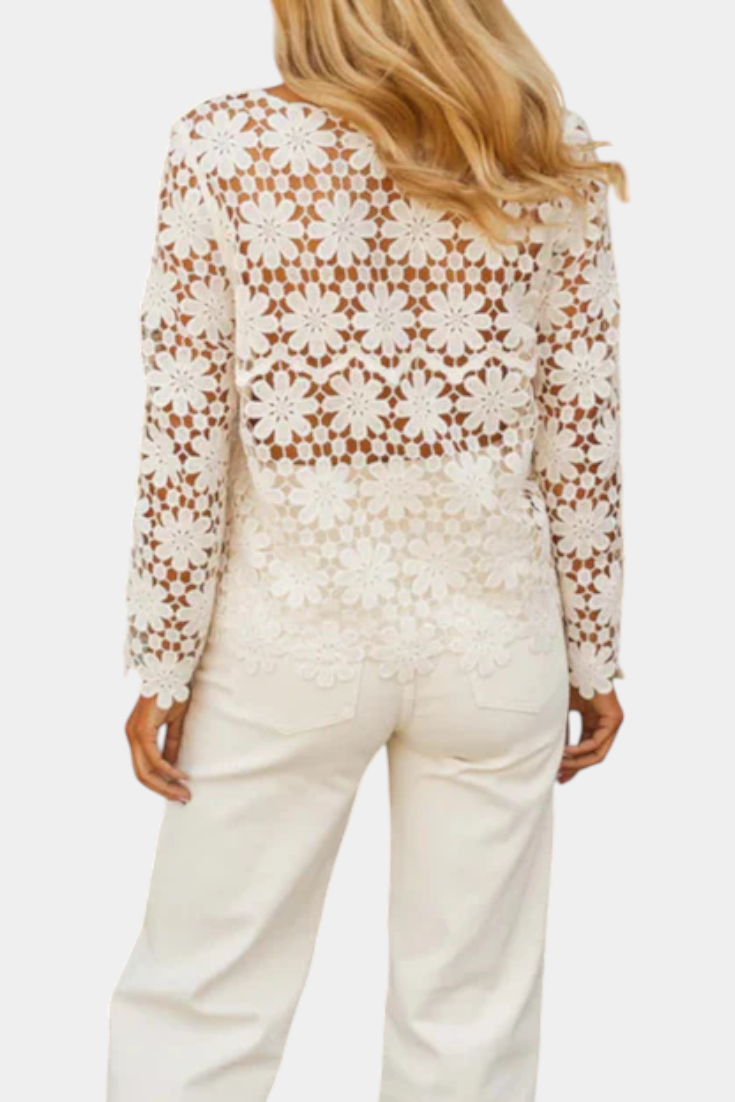 Sunspell Bluse Broderet Transparent Boheme Kollektion