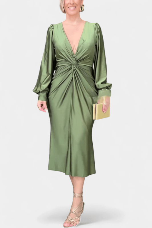 Bodil | Tidløs V-halskjole