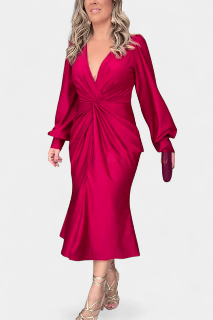 Bodil | Tidløs V-halskjole