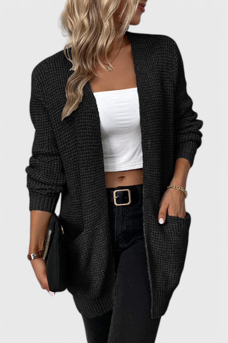 Anneliese Kashmirsblandet Cardigan Premium Klassisk Silhuet