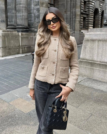 Cecilie | Beige Frakke