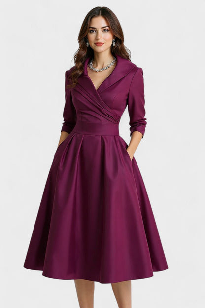 Ceryn | Satin Midi Kjole