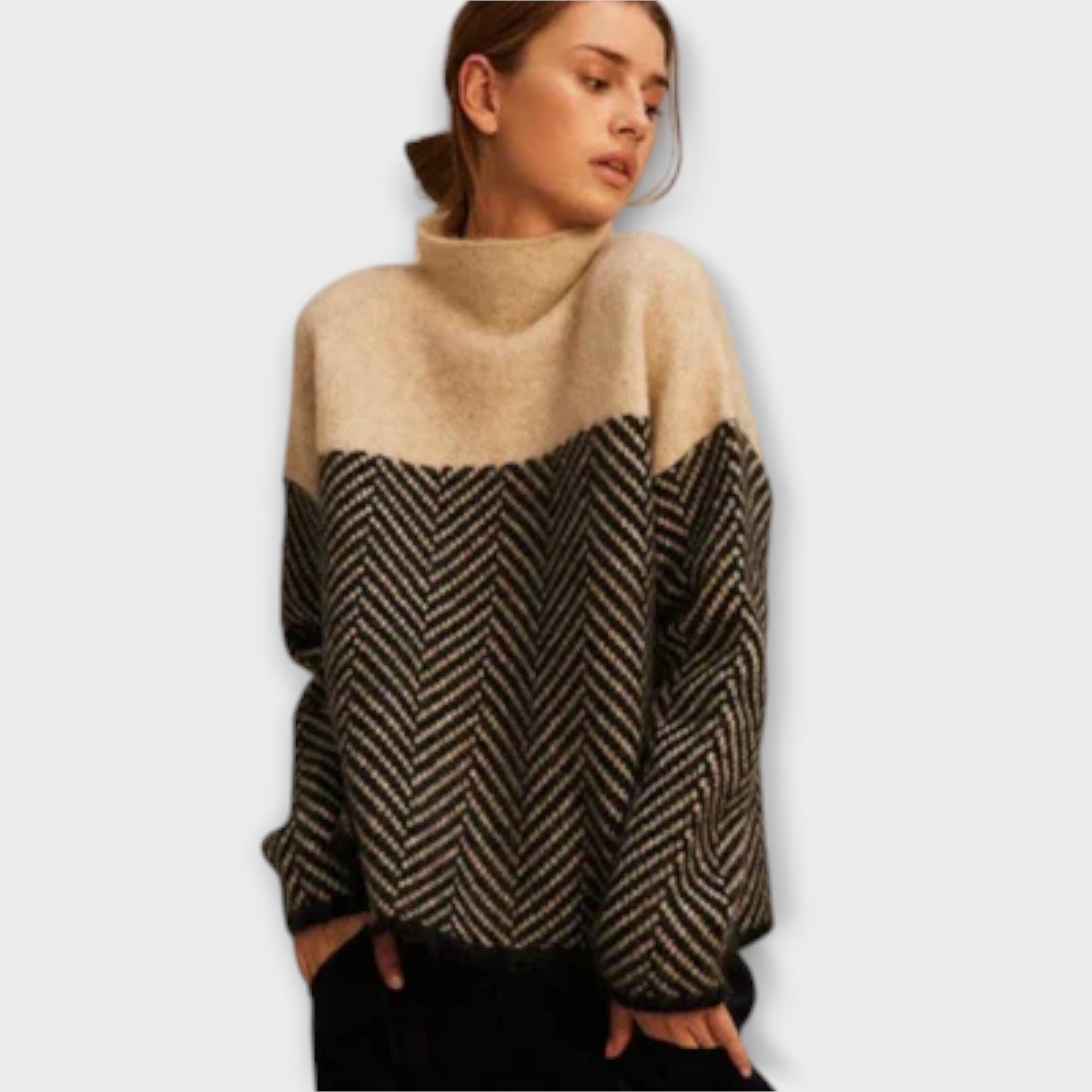 Eline Trøje Med Høj Hals Luksus Kollektion Eksklusiv