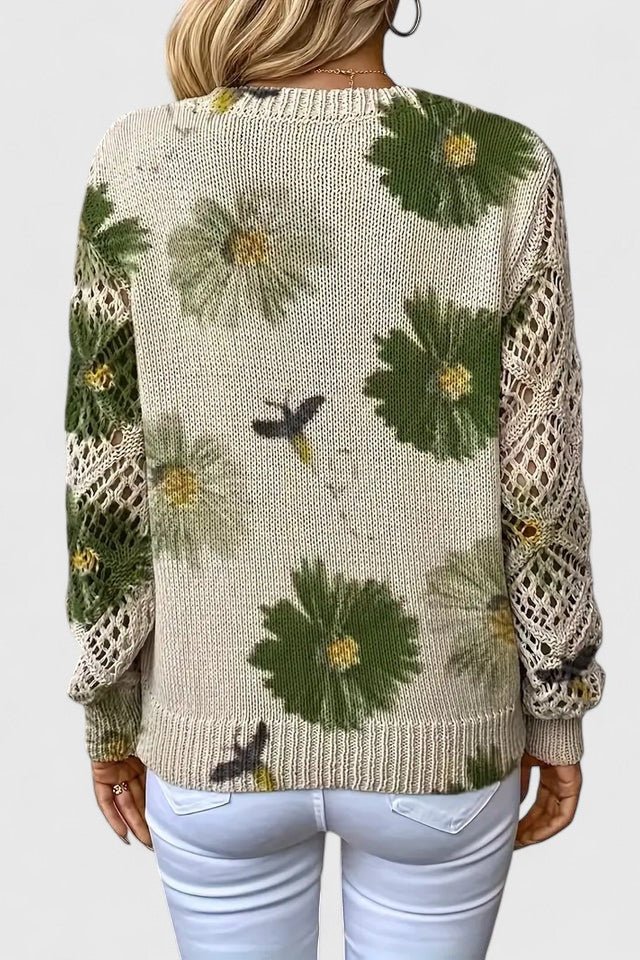 Emilie | Blomstret cardigan