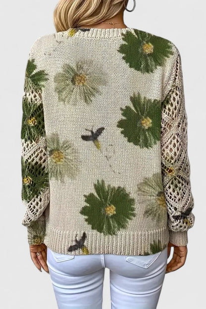 Emilie | Blomstret cardigan