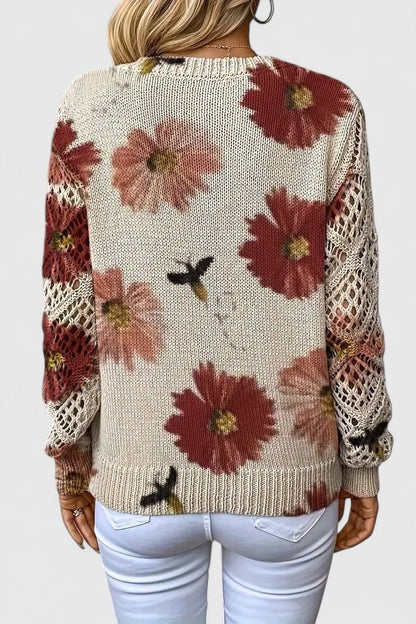 Emilie | Blomstret cardigan