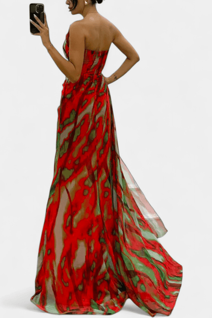 Filippa | Farverig Maxikjole